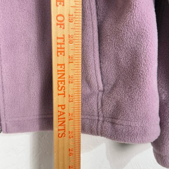 Columbia Fleece Jacket Womens‎ Medium Lavender Pink Soft Comfort Zip Pockets EUC - Picture 8 of 10
